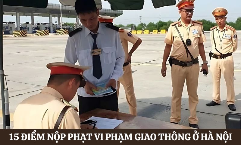 Danh sách điểm nộp phạt vi phạm giao thông ở Hà Nội