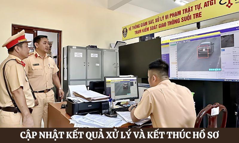 Bước cuối trong quy trình xử lý phạt nguội