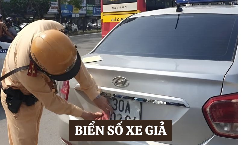 cách nhận biết biển số xe giả