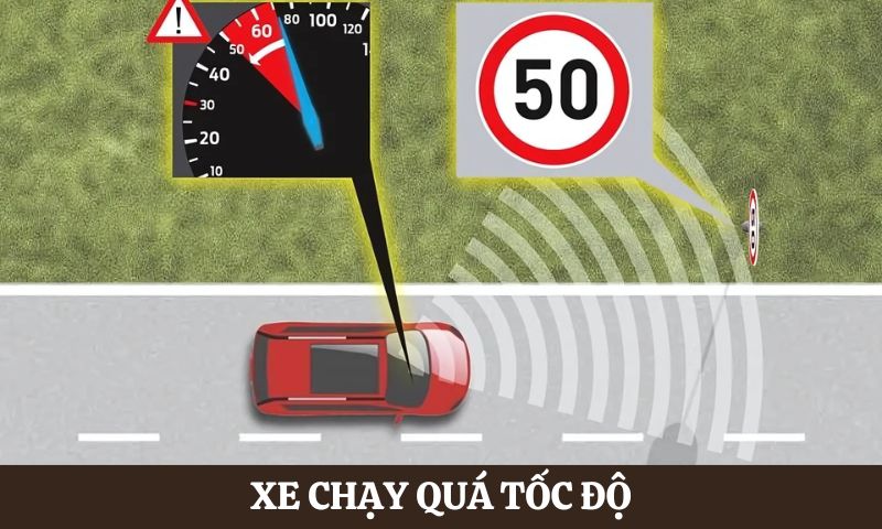 Các lỗi phạt nguội thường gặp là đi quá tốc độ