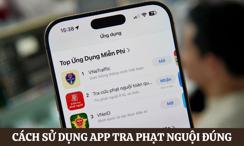 Hướng dẫn sử dụng App tra phạt nguội