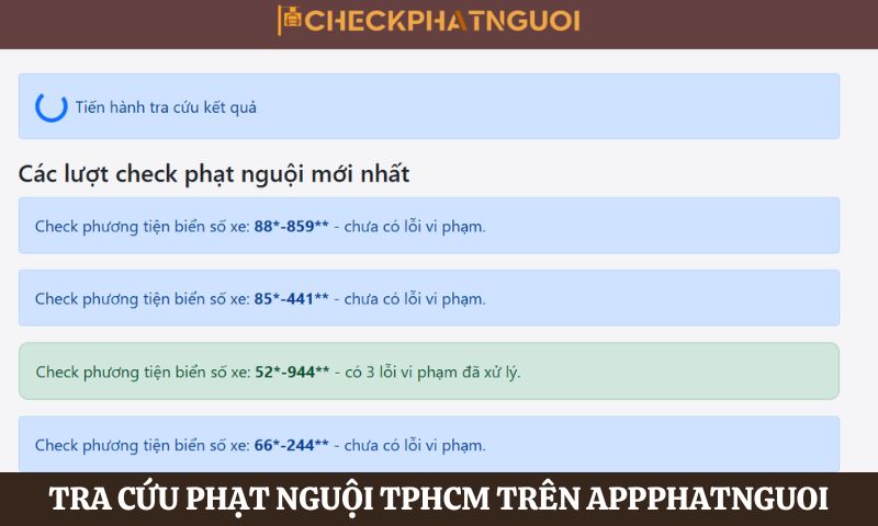 phạt nguội TPHCM